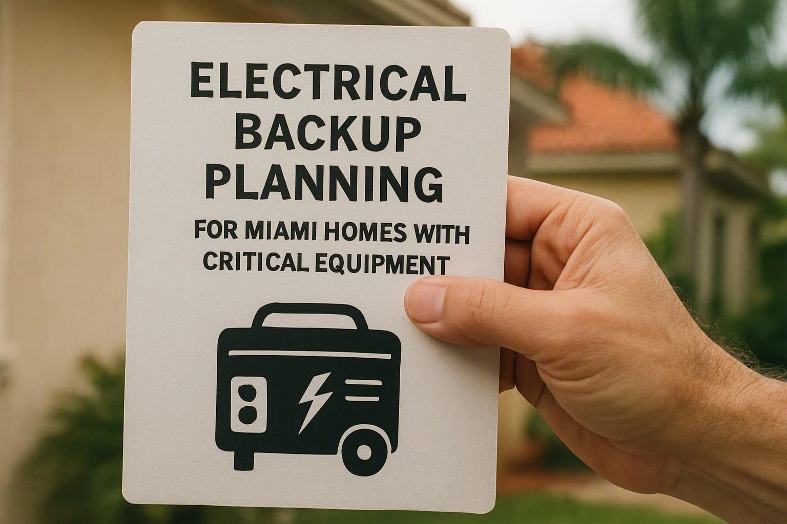 Electrical Backup Planning for Miami Homes with Critical Equipment