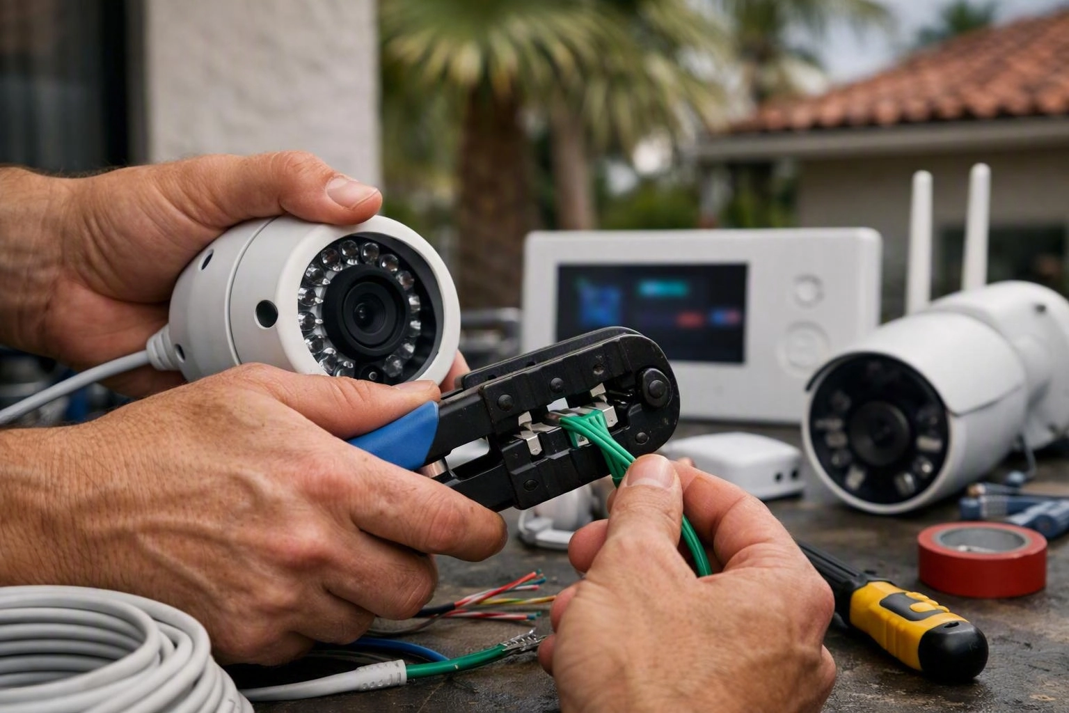 Smart Home and Security Camera Wiring for Miami Properties