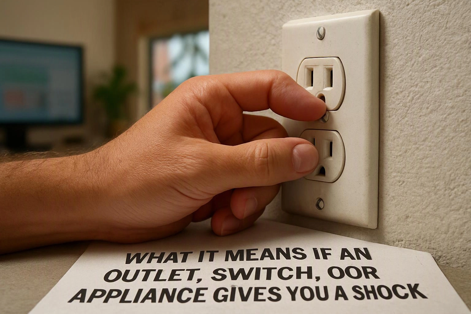 What It Means If an Outlet, Switch, or Appliance Gives You a Shock