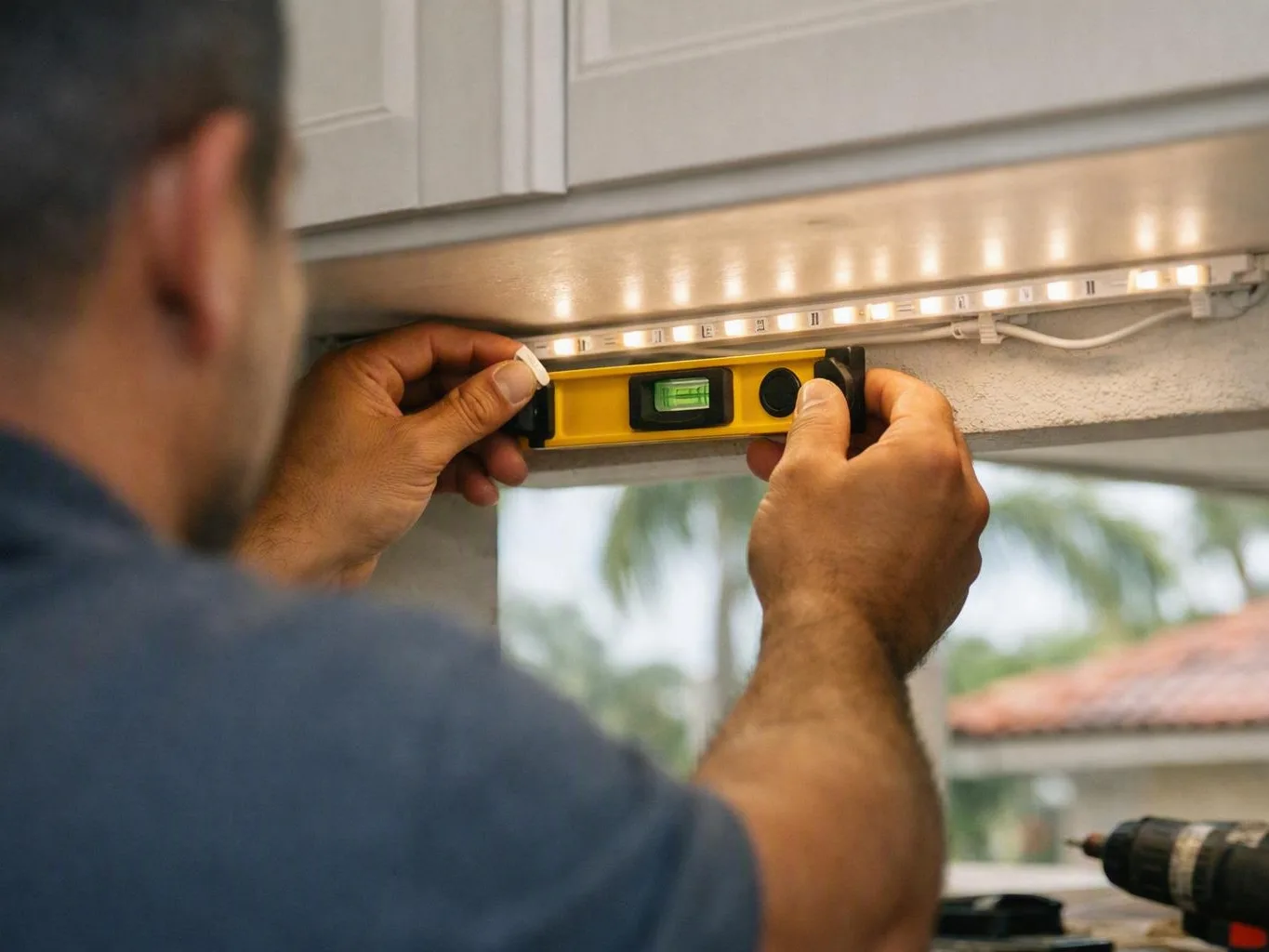 Electrician testing a breaker panel inside a home — Can a 24-Hour Electrician Install a Same-Day Generator Transfer Switch?