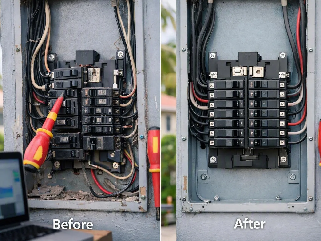 Electrical Rewiring circuit map in Miami, FL condo