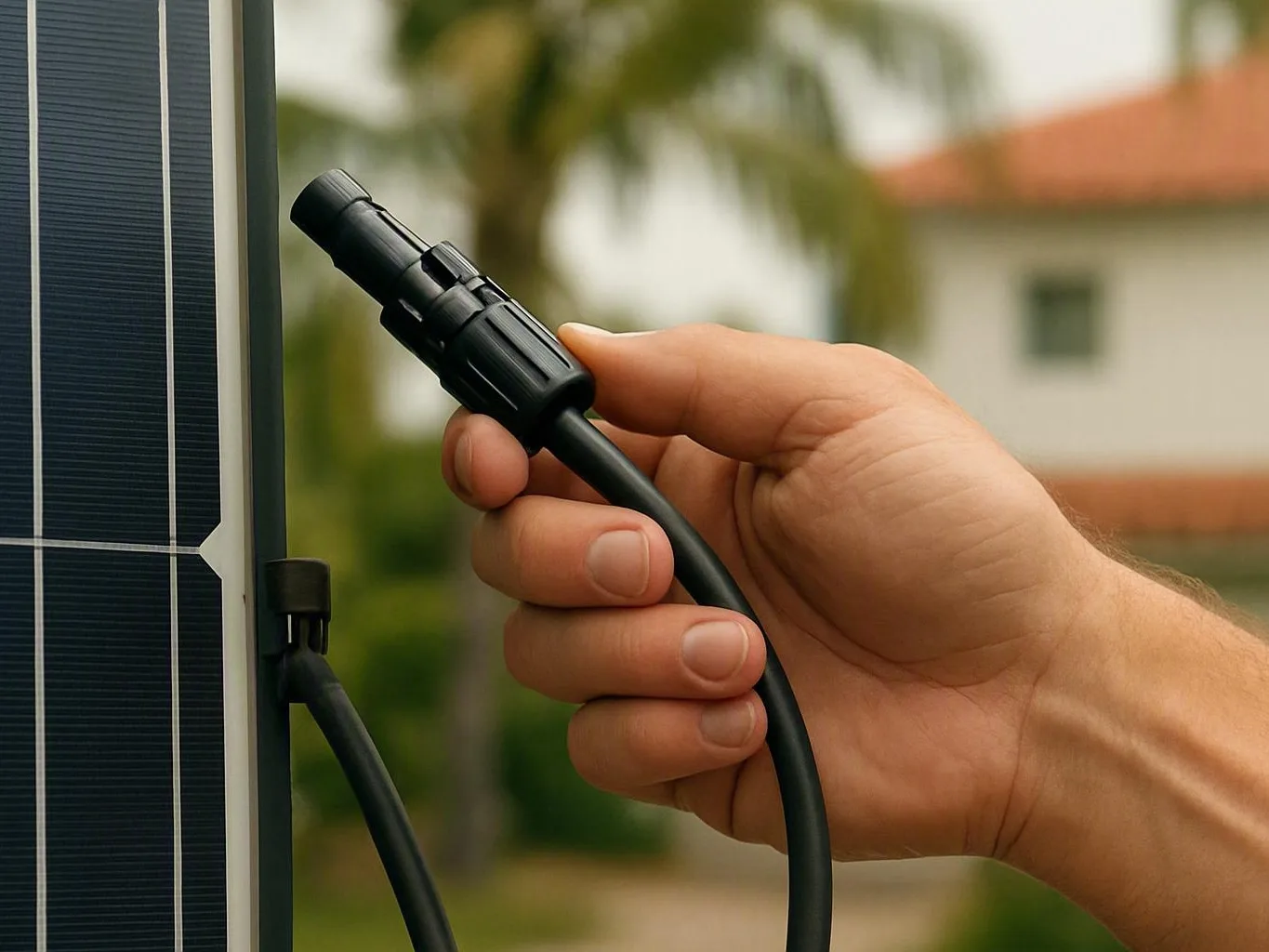 Solar battery backup installation